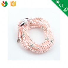 High Quality New Fashion Pearl Necklace Earphone
