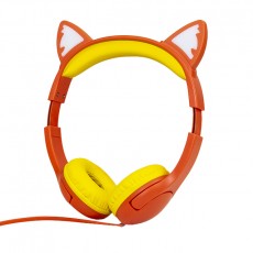 Cat ears LED glowing kids headphone